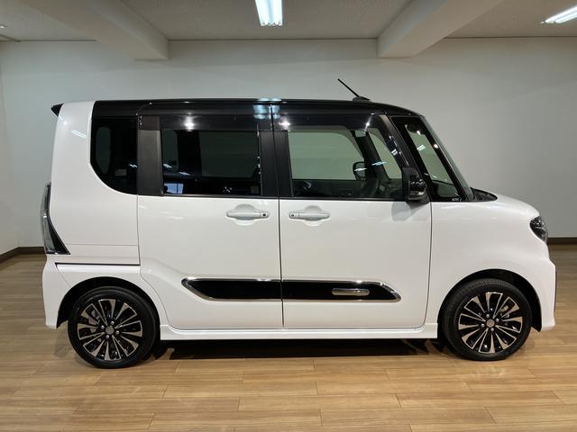 タントカスタムＲＳ　４ＷＤ／車検整備渡／ナビ／前後ドラレコ車検整備渡　４ＷＤ　Ｂｌｕｅｔｏｏｔｈ対応純正ナビ　フルセグＴＶ　ＴＶコントロール　バックカメラ　前後録画ドラレコ　両側電動スライドドア　ＬＥＤヘッドランプ　シートヒーター　オートエアコン（大阪府）の中古車