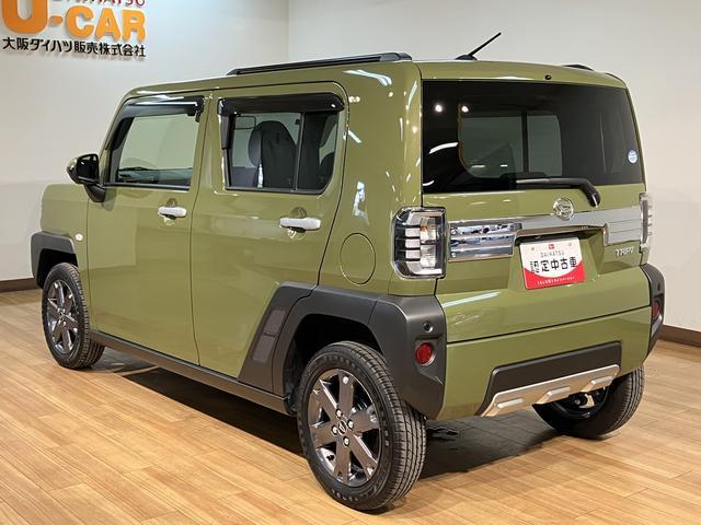 タフトＧターボ／１．１万ｋｍ／９インチナビ／Ｐモニター／クルコン走行１．１万ｋｍ／９インチナビ／パノラマモニター／ＥＴＣ／前後ドラレコ／クルーズコントロール／前席シートヒーター／電動パーキングブレーキ／ＬＥＤヘッドライト・フォグランプ／オートエアコン／キーフリー（大阪府）の中古車