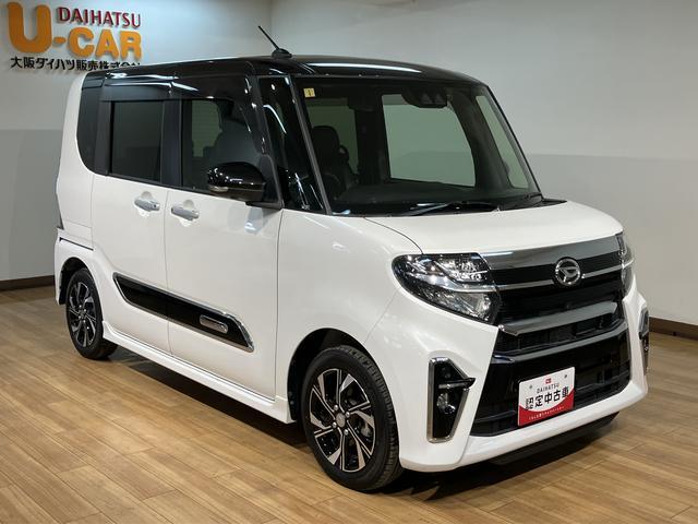 タントカスタムＸスタイルセレクション／１．１万ｋｍ／ナビ／パノラマ走行１．１万ｋｍ／ナビゲーション／パノラマモニター／ステアリングスイッチ／前後ドラレコ／前席シートヒーター／両側パワースライドドア／ＬＥＤヘッドライト・フォグランプ／アルミ／オートエアコン／キーフリー（大阪府）の中古車