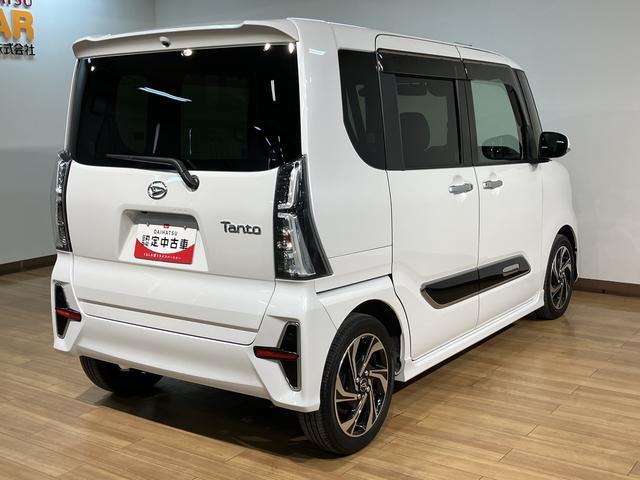タントカスタムＲＳスタイルセレクション／９インチナビ／全方位カメラ９インチナビ／パノラマモニター／ステアリングスイッチ／ＥＴＣ／前後ドラレコ／クルーズコントロール／前席シートヒーター／電動パーキングブレーキ／両側パワースライドドア／ＬＥＤヘッドライト・フォグランプ（大阪府）の中古車