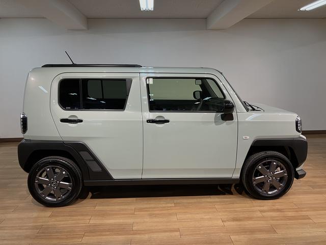 タフトＧターボ　ダーククロムベンチャー／バックカメラ対応／クルコン届出済未使用車／走行３３ｋｍ／バックカメラ対応車／クルーズコントロール／前席シートヒーター／電動パーキングブレーキ／ＬＥＤヘッドライト・フォグランプ／アルミホイール／オートエアコン／キーフリー（大阪府）の中古車