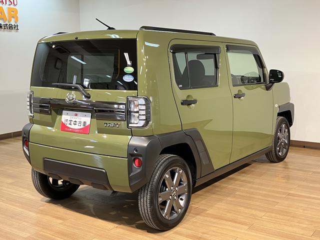 タフトＧターボ　車検整備渡／純正ナビ／パノラマカメラ／前後ドラレコ車検整備渡し　純正ナビ　Ｂｌｕｅｔｏｏｔｈ対応　フルセグＴＶ　前後ドラレコ　パノラマカメラ　ＥＴＣ　クルーズコントロール　シートヒーター　ＬＥＤヘッドランプ　衝突支援ブレーキ　誤発信抑制制御機能（大阪府）の中古車