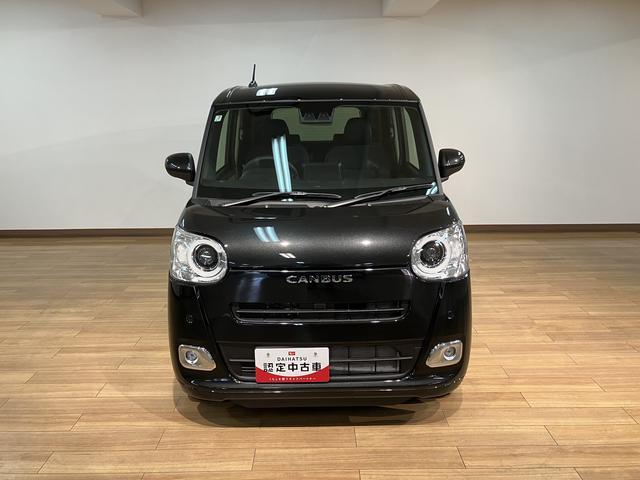 ムーヴキャンバスセオリーＧターボ／届出済未使用車／Ｂカメラ対応車／クルコンＲ７年式／走行５ｋｍ／バックカメラ対応車／ステアリングスイッチ／クルーズコントロール／前席シートヒーター／両側パワースライドドア／ＬＥＤヘッドライト・フォグランプ／オートエアコン／キーフリー（大阪府）の中古車