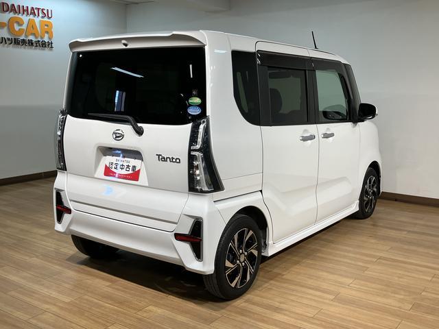 タントカスタムＸセレクション／走行２．２万ｋｍ／ナビ／バックカメラ走行２．２万ｋｍ／ナビゲーション／バックカメラ／ステアリングスイッチ／ＥＴＣ／前後ドラレコ／前席シートヒーター／両側パワースライドドア／ＬＥＤヘッドライト・フォグ／アルミ／オートエアコン／キーフリー（大阪府）の中古車