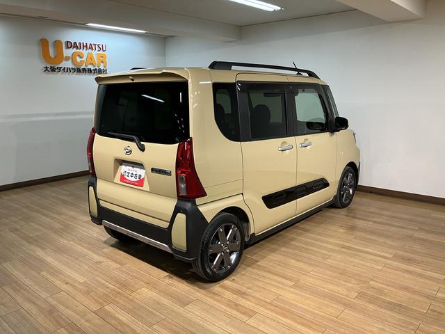 タントファンクロスターボ／走行１．８万ｋｍ／ナビ／Ｂカメラ／ＥＴＣ走行１．８万ｋｍ／ナビゲーション／バックカメラ／ステアリングスイッチ／ＥＴＣ／前席シートヒーター／電動パーキングブレーキ／両側パワースライドドア／ＬＥＤヘッドライト・フォグ／オートエアコン／キーフリー（大阪府）の中古車