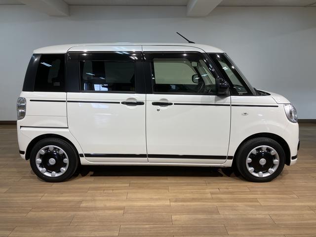 ムーヴキャンバスＧブラックアクセントＶＳ　ＳＡIII／ナビ／パノラマモニター走行２．９万ｋｍ／ナビゲーション／パノラマモニター／ステアリングスイッチ／ＥＴＣ／前後ドラレコ／運転席シートヒーター／両側パワースライドドア／ＬＥＤヘッドライト・フォグランプ／キーフリー（大阪府）の中古車