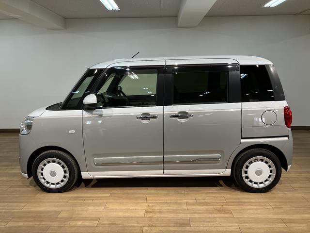 ムーヴキャンバスストライプスＧターボ／１０インチナビ／前後ドラレコ／クルコン１０インチナビ／バックカメラ／ステアリングスイッチ／ＥＴＣ／前後ドラレコ／クルーズコントロール／前席シートヒーター／両側パワースライドドア／ＬＥＤヘッドライト・フォグランプ／オートエアコン／キーフリー（大阪府）の中古車