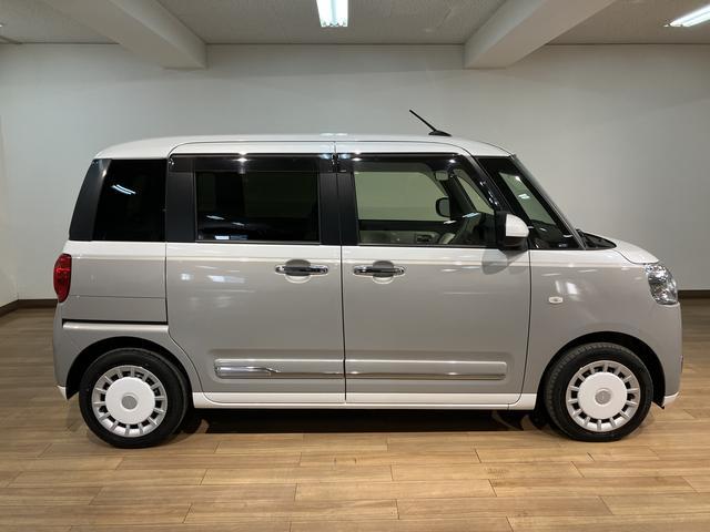 ムーヴキャンバスストライプスＧターボ／１０インチナビ／前後ドラレコ／クルコン１０インチナビ／バックカメラ／ステアリングスイッチ／ＥＴＣ／前後ドラレコ／クルーズコントロール／前席シートヒーター／両側パワースライドドア／ＬＥＤヘッドライト・フォグランプ／オートエアコン／キーフリー（大阪府）の中古車