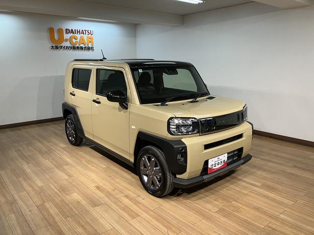 タフトGターボ クロムベンチャー/バックカメラ対応車/クルコン届出済未使用車/R7年式/走行11Km/バックカメラ対応車/ステアリングスイッチ/クルーズコントロール/前席シートヒーター/電動パーキングブレーキ/LEDヘッドライト・フォグランプ/キーフリー(大阪府)の中古車