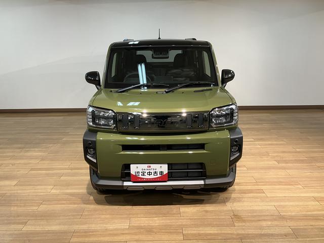 タフトG ダーククロムベンチャー/R7年式/走行5Km/クルコンR7年式/走行5Km/バックカメラ対応車/クルーズコントロール/前席シートヒーター/電動パーキングブレーキ/LEDヘッドライト・フォグランプ/アルミホイール/オートエアコン/キーフリー(大阪府)の中古車