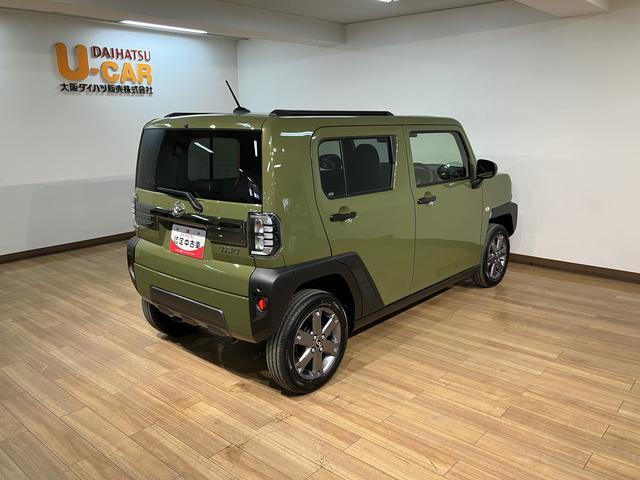 タフトG ダーククロムベンチャー/R7年式/走行5Km/クルコンR7年式/走行5Km/バックカメラ対応車/クルーズコントロール/前席シートヒーター/電動パーキングブレーキ/LEDヘッドライト・フォグランプ/アルミホイール/オートエアコン/キーフリー(大阪府)の中古車