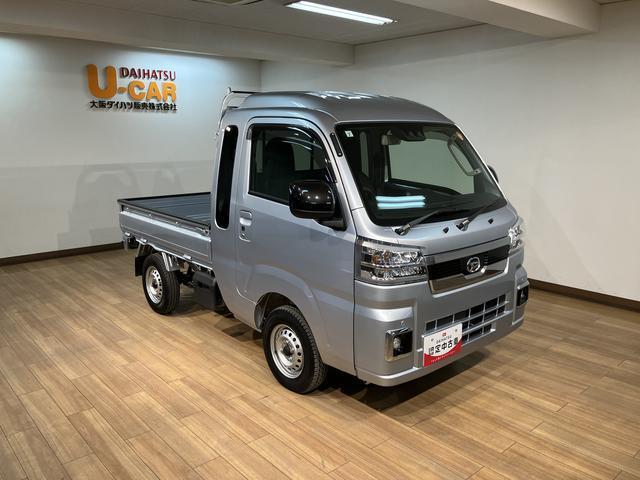 ハイゼットトラックジャンボエクストラ 走行距離0.5km/電格ミラー/CVT車キーフリー・CDチューナー・FM・AMラジオ・エアコン・電格ミラー・コーナーセンサー・作業灯・LEDヘッドランプ・フォグランプ(大阪府)の中古車