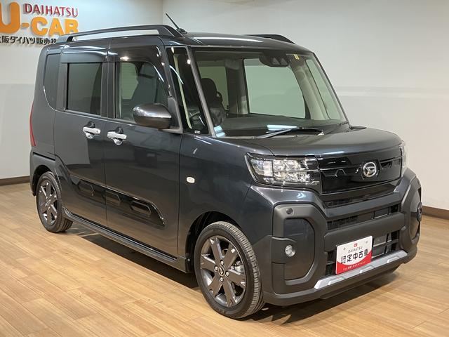 タントファンクロスターボ／０．７万ｋｍ／ナビ／Ｂカメラ／クルコン走行０．７万ｋｍ／ナビゲーション／バックカメラ／ステアリングスイッチ／ＥＴＣ／前後ドラレコ／クルーズコントロール／前席シートヒーター／両側パワースライドドアＬＥＤヘッドライト・フォグ／キーフリー（大阪府）の中古車