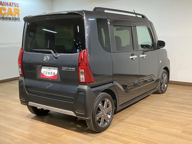 タントファンクロスターボ／０．７万ｋｍ／ナビ／Ｂカメラ／クルコン走行０．７万ｋｍ／ナビゲーション／バックカメラ／ステアリングスイッチ／ＥＴＣ／前後ドラレコ／クルーズコントロール／前席シートヒーター／両側パワースライドドアＬＥＤヘッドライト・フォグ／キーフリー（大阪府）の中古車