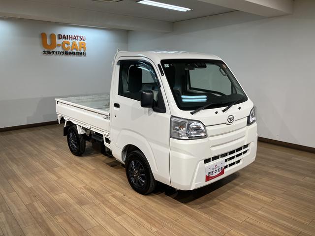 ハイゼットトラックスタンダードSAIIIt 5MT ETC装着車 認定中古車5速マニュアル AM/FMチューナー ETC車載器 作業灯付 エアコン パワステ 社外アルミホイール 1年間走行距離無制限保証 衝突支援回避ブレーキ 衝突警報機能 車線逸脱警報機能 先行車お知らせ機能(大阪府)の中古車