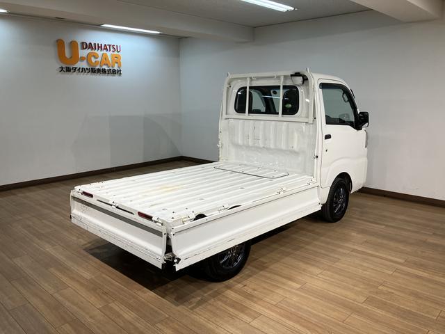 ハイゼットトラックスタンダードSAIIIt 5MT ETC装着車 認定中古車5速マニュアル AM/FMチューナー ETC車載器 作業灯付 エアコン パワステ 社外アルミホイール 1年間走行距離無制限保証 衝突支援回避ブレーキ 衝突警報機能 車線逸脱警報機能 先行車お知らせ機能(大阪府)の中古車