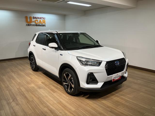 ロッキープレミアムＧ　ＨＥＶ／９インチＤＡ／Ｐモニター／クルコン９インチディスプレイオーディオ／パノラマモニター／ステアリングスイッチ／クルーズコントロール／前席シートヒーター／ＵＳＢ・ＨＤＭＩアダプター／ＬＥＤヘッドライト・フォグランプ／アルミ／キーフリー（大阪府）の中古車