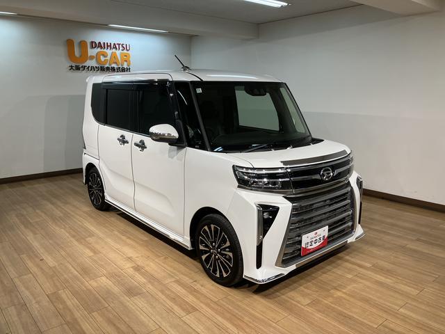 タントカスタムＲＳ／１０インチナビ／ＥＴＣ／クルコン／後席モニター１０インチナビ／バックカメラ／ステアリングスイッチ／ＥＴＣ／前後ドラレコ／後席モニター／クルーズコントロール／前席シートヒーター／両側パワースライドドア／ＬＥＤヘッドライト・フォグランプ／キーフリー（大阪府）の中古車