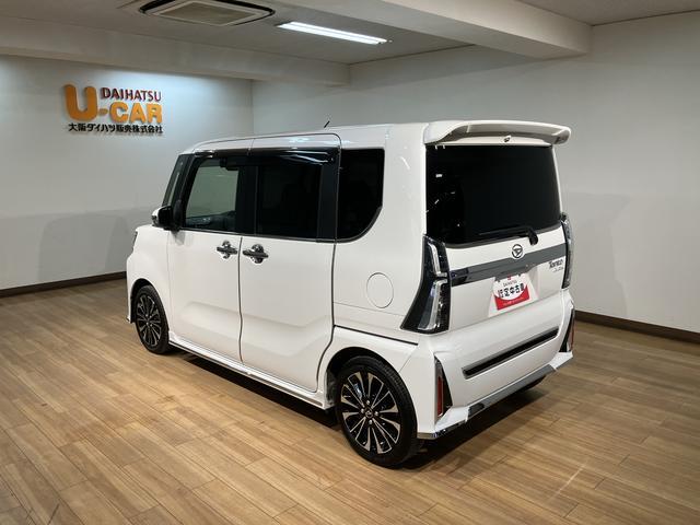 タントカスタムＲＳ／１０インチナビ／ＥＴＣ／クルコン／後席モニター１０インチナビ／バックカメラ／ステアリングスイッチ／ＥＴＣ／前後ドラレコ／後席モニター／クルーズコントロール／前席シートヒーター／両側パワースライドドア／ＬＥＤヘッドライト・フォグランプ／キーフリー（大阪府）の中古車