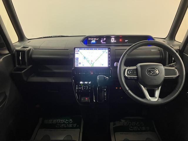 タントカスタムRS/10インチナビ/パノラマモニター/前後ドラレコ10インチナビ/パノラマモニター/ステアリングスイッチ/ETC/前後ドラレコ/前席シートヒーター/電動パーキングブレーキ/両側パワースライドドア/LEDヘッドライト・フォグ/オートエアコン/キーフリー(大阪府)の中古車