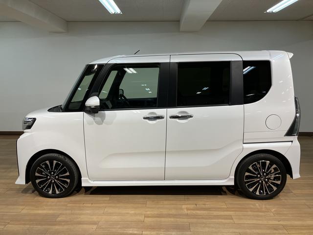 タントカスタムRS/10インチナビ/パノラマモニター/前後ドラレコ10インチナビ/パノラマモニター/ステアリングスイッチ/ETC/前後ドラレコ/前席シートヒーター/電動パーキングブレーキ/両側パワースライドドア/LEDヘッドライト・フォグ/オートエアコン/キーフリー(大阪府)の中古車