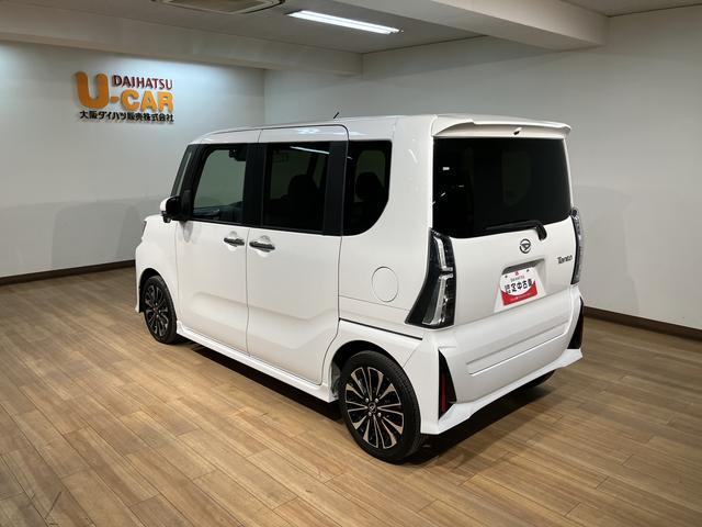 タントカスタムRS/10インチナビ/パノラマモニター/前後ドラレコ10インチナビ/パノラマモニター/ステアリングスイッチ/ETC/前後ドラレコ/前席シートヒーター/電動パーキングブレーキ/両側パワースライドドア/LEDヘッドライト・フォグ/オートエアコン/キーフリー(大阪府)の中古車