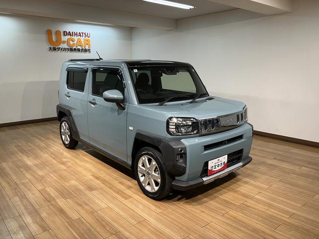 タフトGターボ クロムベンチャー/9インチナビ/パノラマ/クルコン9インチナビ/パノラマモニター/ステアリングスイッチ/ETC/前後ドラレコ/クルーズコントロール/前席シートヒーター/電動パーキングブレーキ/LEDヘッドライト・フォグ/オートエアコン/キーフリー(大阪府)の中古車