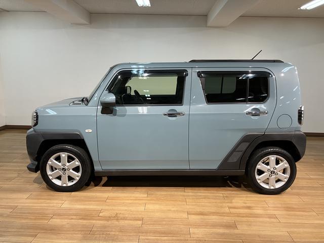 タフトGターボ クロムベンチャー/9インチナビ/パノラマ/クルコン9インチナビ/パノラマモニター/ステアリングスイッチ/ETC/前後ドラレコ/クルーズコントロール/前席シートヒーター/電動パーキングブレーキ/LEDヘッドライト・フォグ/オートエアコン/キーフリー(大阪府)の中古車