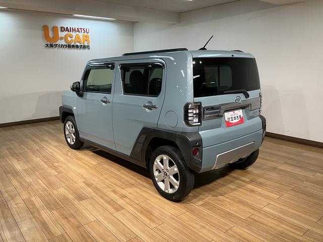 タフトGターボ クロムベンチャー/9インチナビ/パノラマ/クルコン9インチナビ/パノラマモニター/ステアリングスイッチ/ETC/前後ドラレコ/クルーズコントロール/前席シートヒーター/電動パーキングブレーキ/LEDヘッドライト・フォグ/オートエアコン/キーフリー(大阪府)の中古車