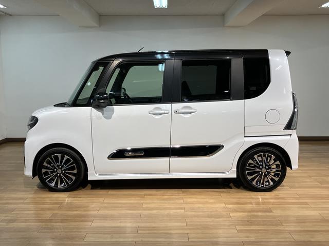 タントカスタムＲＳ／９インチナビ／パノラマモニター／クルコン１年間走行距離無制限保証／９インチナビ／パノラマモニター／ステアリングスイッチ／ＥＴＣ／ナビ連動前後ドラレコ／クルーズコントロール／両側パワースライドドア／ＬＥＤヘッドライト・フォグランプ／キーフリー（大阪府）の中古車