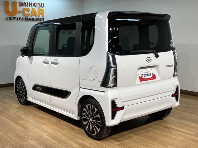 タントカスタムＲＳ／９インチナビ／パノラマモニター／クルコン１年間走行距離無制限保証／９インチナビ／パノラマモニター／ステアリングスイッチ／ＥＴＣ／ナビ連動前後ドラレコ／クルーズコントロール／両側パワースライドドア／ＬＥＤヘッドライト・フォグランプ／キーフリー（大阪府）の中古車