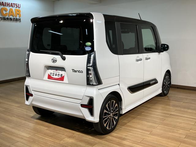 タントカスタムＲＳ／９インチナビ／パノラマモニター／クルコン１年間走行距離無制限保証／９インチナビ／パノラマモニター／ステアリングスイッチ／ＥＴＣ／ナビ連動前後ドラレコ／クルーズコントロール／両側パワースライドドア／ＬＥＤヘッドライト・フォグランプ／キーフリー（大阪府）の中古車
