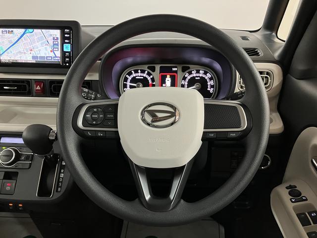 ムーヴキャンバスストライプスＧ／届出済未使用車／２５年ナビ／バックカメラ届出済未使用車／Ｒ８年式／走行５ｋｍ／２５年モデルナビ／バックカメラ／ステアリングスイッチ／ＵＳＢアダプター／前席シートヒーター／両側パワースライドドア／ＬＥＤヘッドライト・フォグランプ／キーフリー（大阪府）の中古車