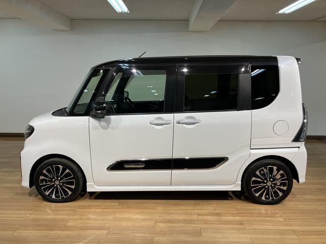 タントカスタムＲＳ／９インチナビ／パノラマモニター／クルコン１年間走行距離無制限保証／９インチナビ／パノラマモニター／ＥＴＣ／ナビ連動前後ドラレコ／クルーズコントロール／前席シートヒーター／両側パワースライドドア／ＬＥＤヘッドライト・フォグランプ／キーフリー（大阪府）の中古車