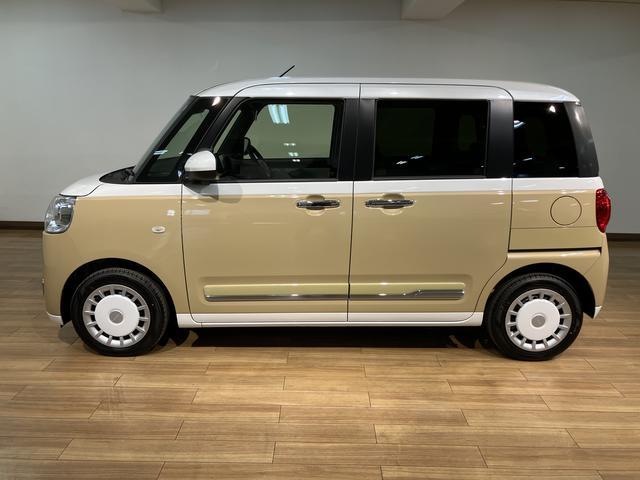 ムーヴキャンバスストライプスG/R8年式/届出済未使用車/ナビ/バックカメラ届出済未使用車/R8年式/走行15km/25年モデルナビ/バックカメラ/ステアリングスイッチ/前席シートヒーター/電動パーキングブレーキ/両側パワースライドドア/LEDヘッドライト・フォグランプ(大阪府)の中古車