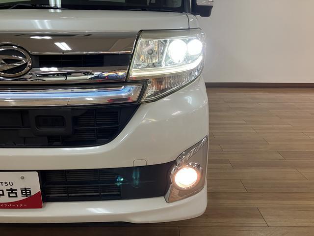 タントカスタムＲＳ　ＳＡ／１年間走行距離無制限保証／ナビ／Ｂカメラ１年間走行距離無制限保証／ナビゲーション／バックカメラ／ステアリングスイッチ／ＥＴＣ／両側パワースライドドア／ＬＥＤヘッドライト／アルミホイール／オートエアコン／キーフリー／アイドリングストップ（大阪府）の中古車