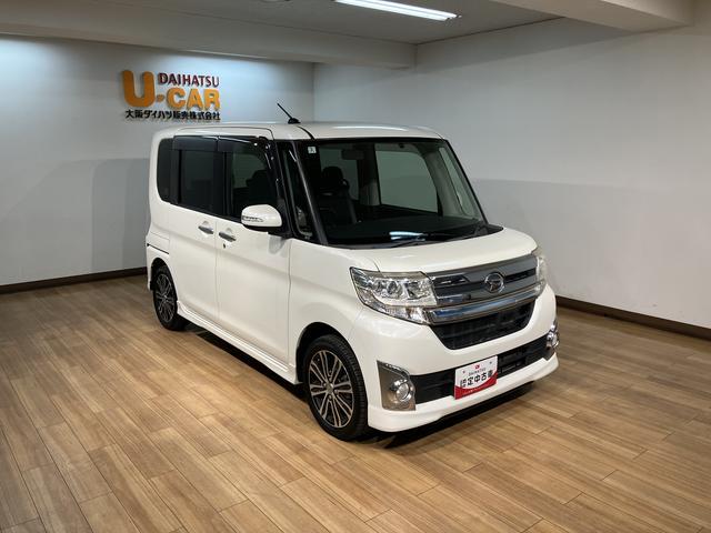タントカスタムＲＳ　ＳＡ／１年間走行距離無制限保証／ナビ／Ｂカメラ１年間走行距離無制限保証／ナビゲーション／バックカメラ／ステアリングスイッチ／ＥＴＣ／両側パワースライドドア／ＬＥＤヘッドライト／アルミホイール／オートエアコン／キーフリー／アイドリングストップ（大阪府）の中古車