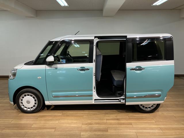 ムーヴキャンバスストライプスＧターボ／ｅｃｏＩＤＬＥ非装着車／１０インチナビｅｃｏＩＤＬＥ非装着車／１０インチナビ／パノラマモニター／ＥＴＣ／ナビ連動前後ドラレコ／クルーズコントロール／前席シートヒーター／両側パワースライドドア／ＬＥＤヘッドライト・フォグランプ／キーフリー（大阪府）の中古車