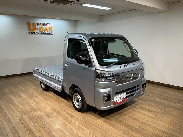 ハイゼットトラックEXT/LEDヘッドライト・フォグ/電格ミラー/キーフリー保証継承/CVT車/CDチューナー/ETC/LEDヘッドライト・フォグ/キーフリー/電動格納ミラー/パワーウィンドー/オートライト/作業灯/スマートアシスト/クリアランスソナー/エアコン/パワステ(大阪府)の中古車
