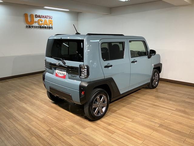 タフトGターボ ダーククロムベンチャー/元試乗車/走行319km元弊社試乗車/走行319km/バックカメラ対応車/クルーズコントロール/前席シートヒーター/電動パーキングブレーキ/LEDヘッドライト・フォグランプ/アルミホイール/オートエアコン/キーフリー(大阪府)の中古車