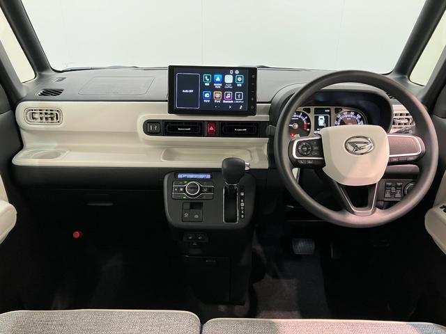 ムーヴキャンバスストライプスＧ　９型ディスプレイオーディオ　届出済未使用車衝突被害軽減ブレーキ　コーナーセンサー　９型ディスプレイオーディオ　フルセグ　Ｂｌｕｅｔｏｏｔｈ　ＵＳＢ　バックカメラ　両側電動スライドドア　前席シートヒーター　ＬＥＤ　ワイヤレス充電器　エコアイドル（滋賀県）の中古車