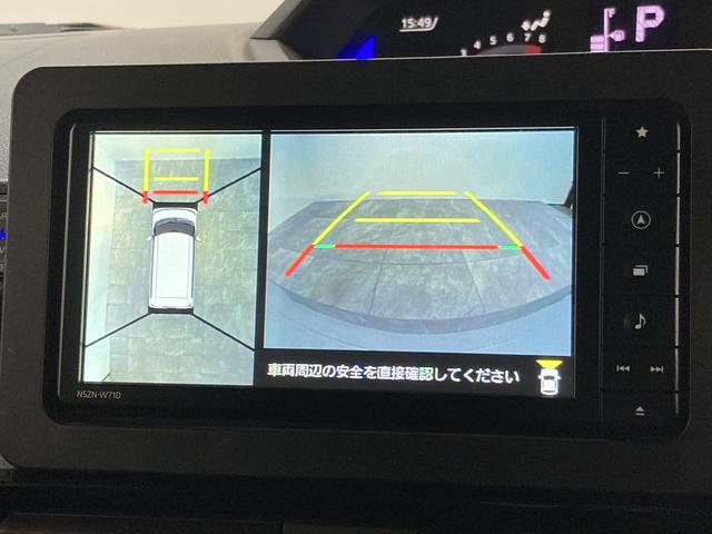 タントカスタムＲＳ　フルセグナビ　パノラマカメラ　車検整備付追突被害軽減ブレーキ　スマアシ　コーナーセンサー　ＬＥＤ　両側電動スライドドア　レーダークルーズコントロール　前席シートヒーター　フルセグナビ　ＤＶＤ　Ｂｌｕｅｔｏｏｔｈ　パノラマカメラ　前後ドラレコ（滋賀県）の中古車