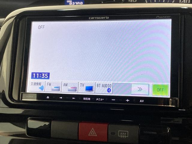 タントカスタムＸ　フルセグナビ　電動スライドドア　車検整備付ＨＩＤライト　左側電動スライドドア　スマートキー　オートエアコン　カロッツェリアフルセグナビ　ＤＶＤ　Ｂｌｕｅｔｏｏｔｈ（滋賀県）の中古車
