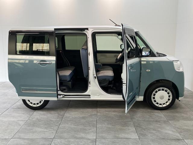 ムーヴキャンバスストライプスG 9型ディスプレイオーディオ 前後ドラレコ衝突被害軽減ブレーキ コーナーセンサー 9型ディスプレイオーディオ フルセグ Bluetooth USB バックカメラ 前後ドラレコ 両側電動スライドドア 前席シートヒーター 電動パーキングブレーキ(滋賀県)の中古車