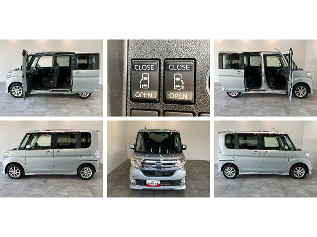 タントカスタムＸ　ＳＡ　フルセグナビ　バックカメラ　車検整備付衝突被害軽減ブレーキ　フルセグナビ　Ｂｌｕｅｔｏｏｔｈ　ＤＶＤ再生　バックカメラ　前後ドライブレコーダー　両側電動スライドドア　ＬＥＤ　オートライト　オートエアコン　スマートキー　エコアイドル（滋賀県）の中古車