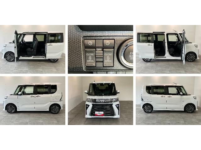 タントカスタムＲＳ　１０型ナビ　パノラマカメラ　前後ドラレコ衝突被害軽減ブレーキ　スマアシ　コーナーセンサー　両側パワスラ　前席シートヒーター　１０型ナビ　ＤＶＤ　Ｂｌｕｅｔｏｏｔｈ　ＵＳＢ　パノラマカメラ　ドラレコ　ＴＶコントロールキット　前後ドラレコ（滋賀県）の中古車