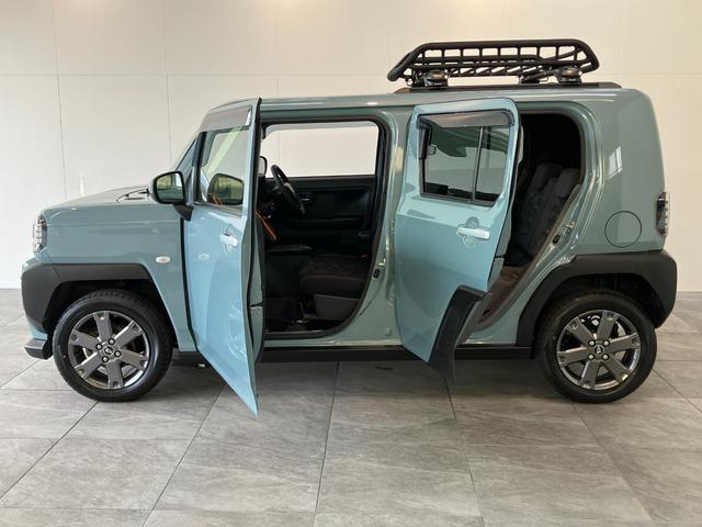 タフトＧターボ　４ＷＤ　９型ディスプレイオーディオ　パノラマカメラ衝突被害軽減ブレーキ　コーナーセンサー　９型ディスプレイオーディオ　フルセグ　Ｂｌｕｅｔｏｏｔｈ　ＵＳＢ　パノラマカメラ　前席シートヒーター　ＬＥＤ　レーダークルコン　ルーフキャリア（滋賀県）の中古車