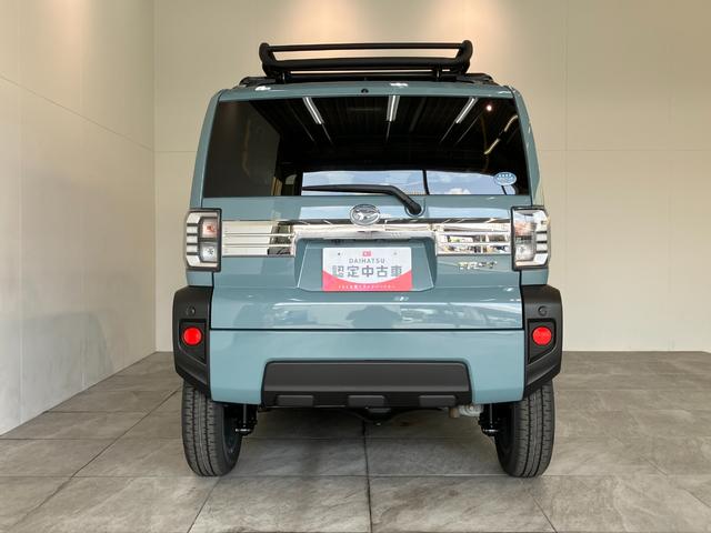 タフトＧターボ　４ＷＤ　９型ディスプレイオーディオ　パノラマカメラ衝突被害軽減ブレーキ　コーナーセンサー　９型ディスプレイオーディオ　フルセグ　Ｂｌｕｅｔｏｏｔｈ　ＵＳＢ　パノラマカメラ　前席シートヒーター　ＬＥＤ　レーダークルコン　ルーフキャリア（滋賀県）の中古車