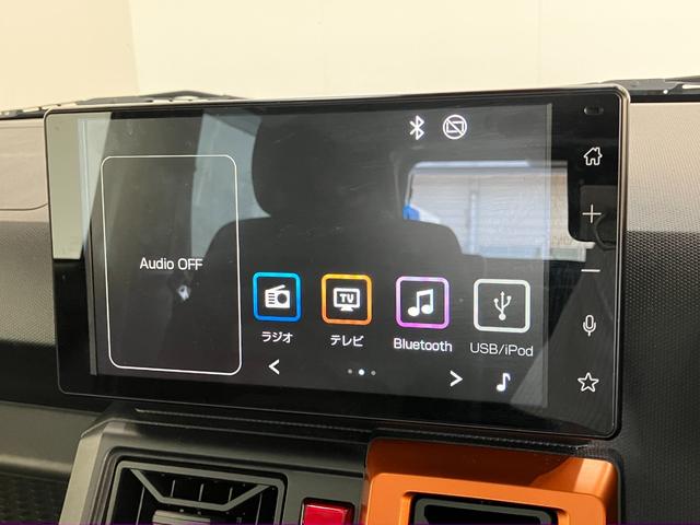 タフトＧターボ　４ＷＤ　９型ディスプレイオーディオ　パノラマカメラ衝突被害軽減ブレーキ　コーナーセンサー　９型ディスプレイオーディオ　フルセグ　Ｂｌｕｅｔｏｏｔｈ　ＵＳＢ　パノラマカメラ　前席シートヒーター　ＬＥＤ　レーダークルコン　ルーフキャリア（滋賀県）の中古車