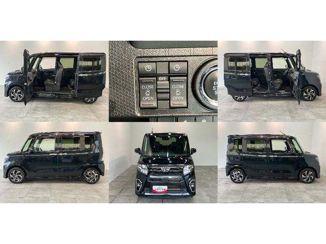 タントカスタムＸセレクション　フルセグナビ　Ｂカメラ　車検整備付衝突被害軽減ブレーキ　　コーナーセンサー　フルセグナビ　Ｂｌｕｅｔｏｏｔｈ　ＤＶＤ再生　ＵＳＢ　ＥＴＣ　バックカメラ　前後ドラレコ　両側電動スライドドア　前席シートヒーター　ＬＥＤ　スマートキー（滋賀県）の中古車